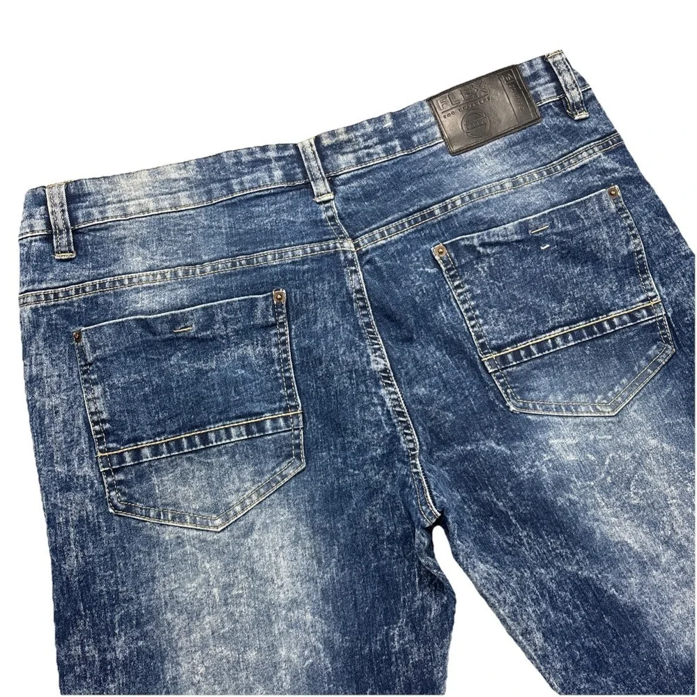 South Pole Flex Jeans Mens 36x29 The Movement Blue Denim‎ Acid Wash Stretch Work